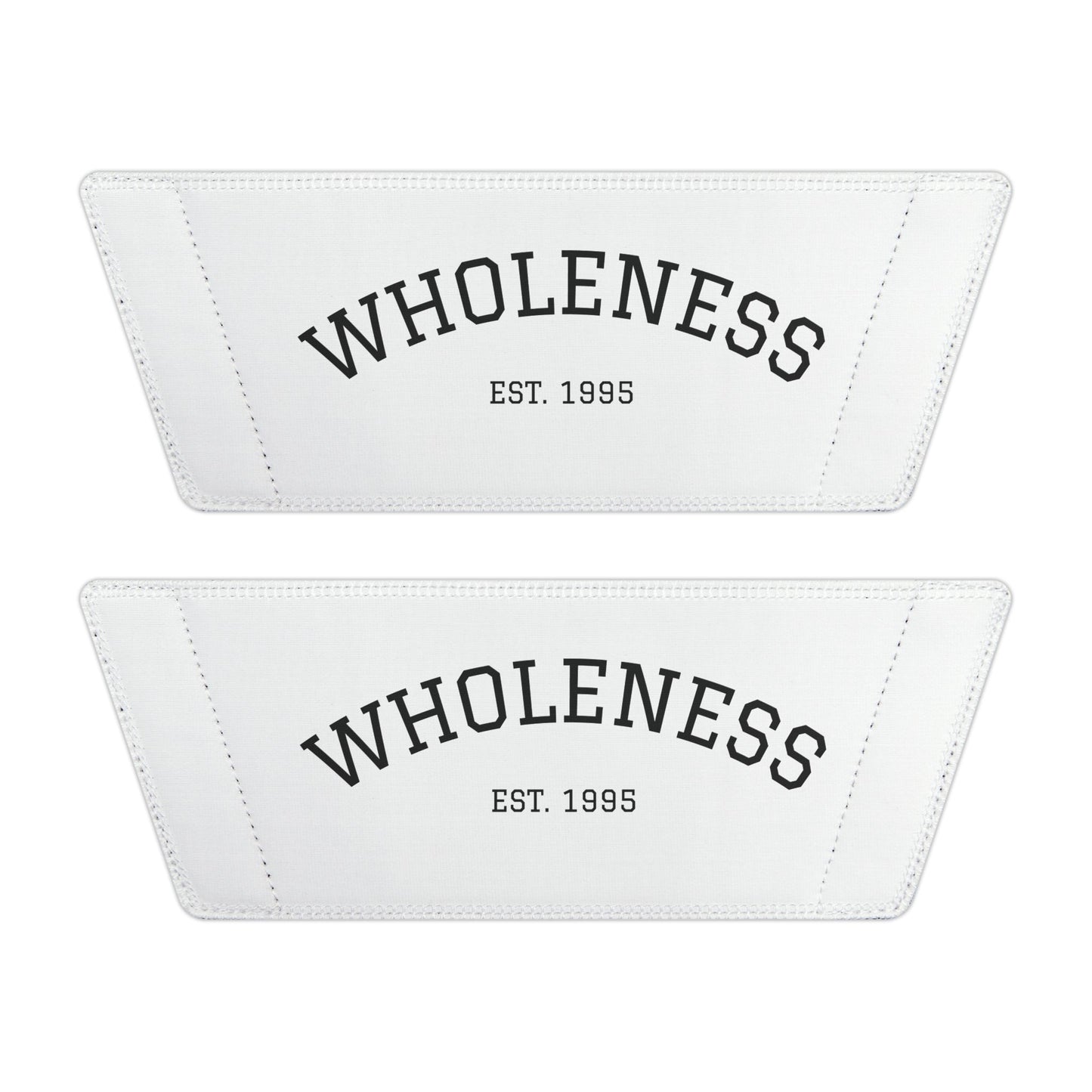 Men's White Slide Sandals — Removable-Strap Casual Pool Slides with 'WHOLENESS' Logo
