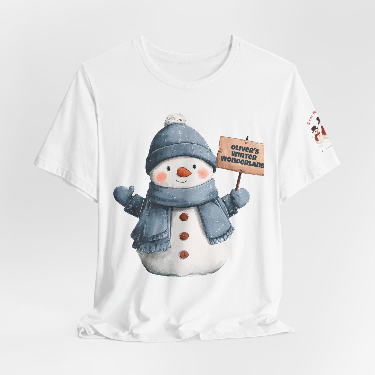 Cute Snowman Tee — 'Oliver's Winter Wonderland' Holiday T-Shirt
