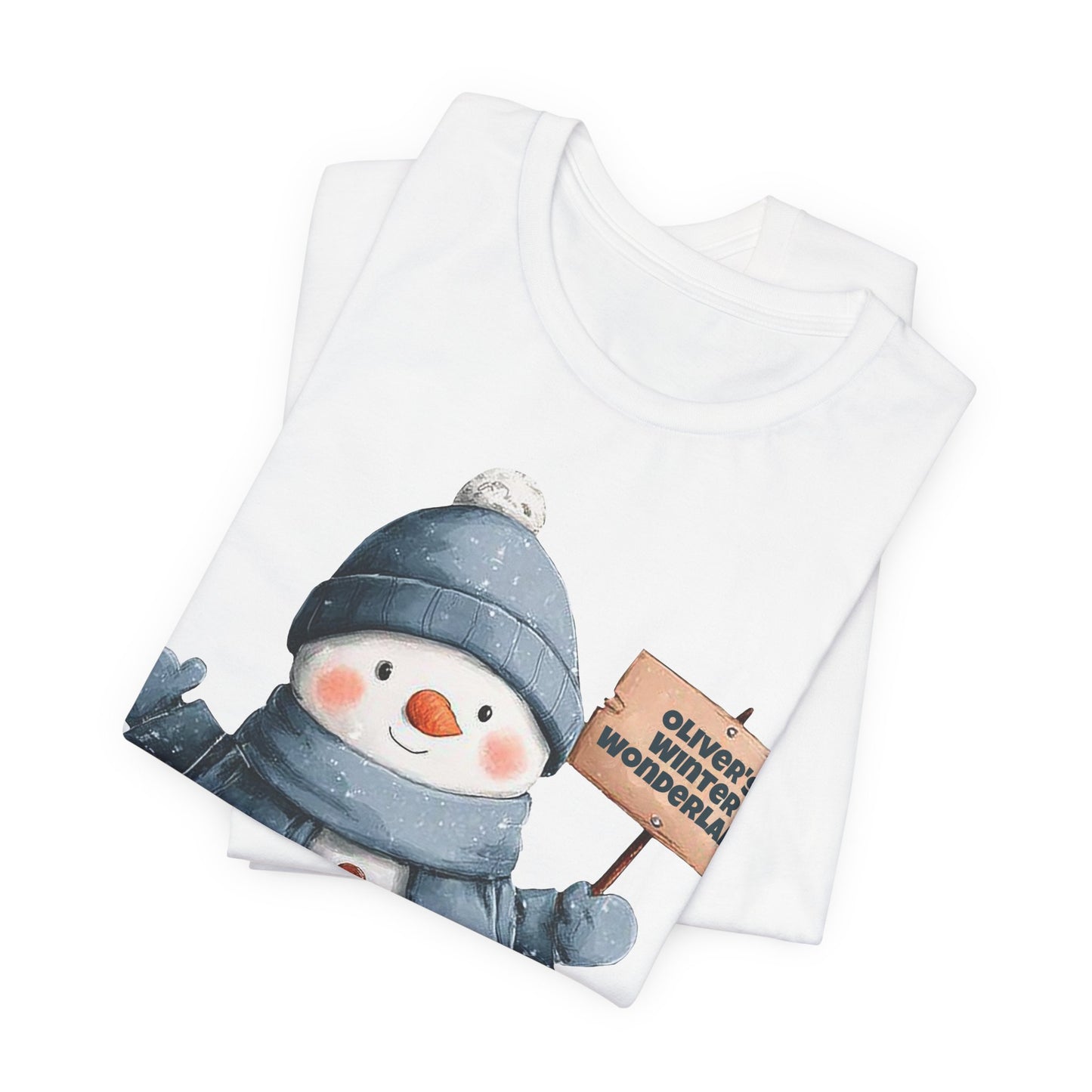 Cute Snowman Tee — 'Oliver's Winter Wonderland' Holiday T-Shirt