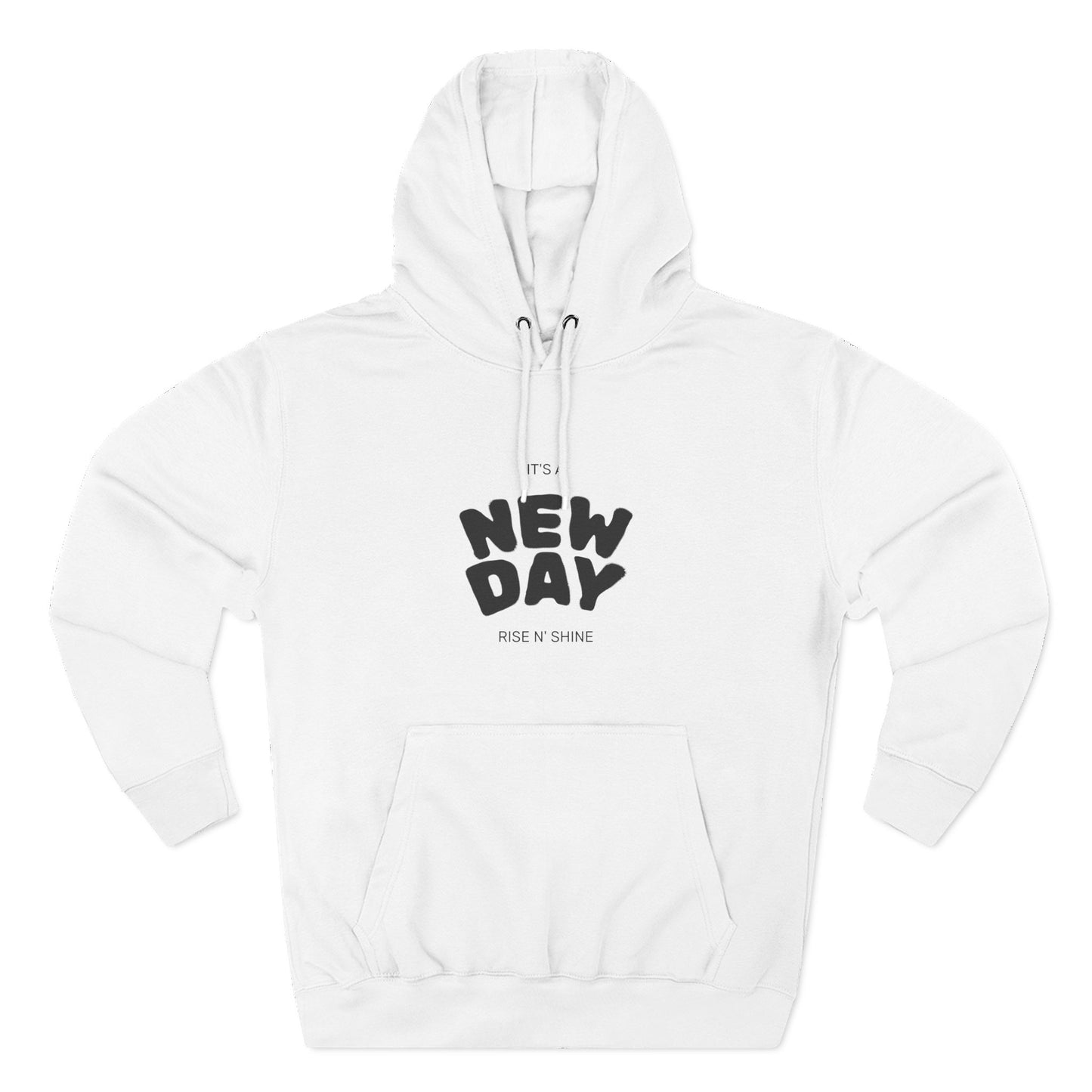 New Day Hoodie - Inspiring 'New Day' Graphic Fleece Pullover