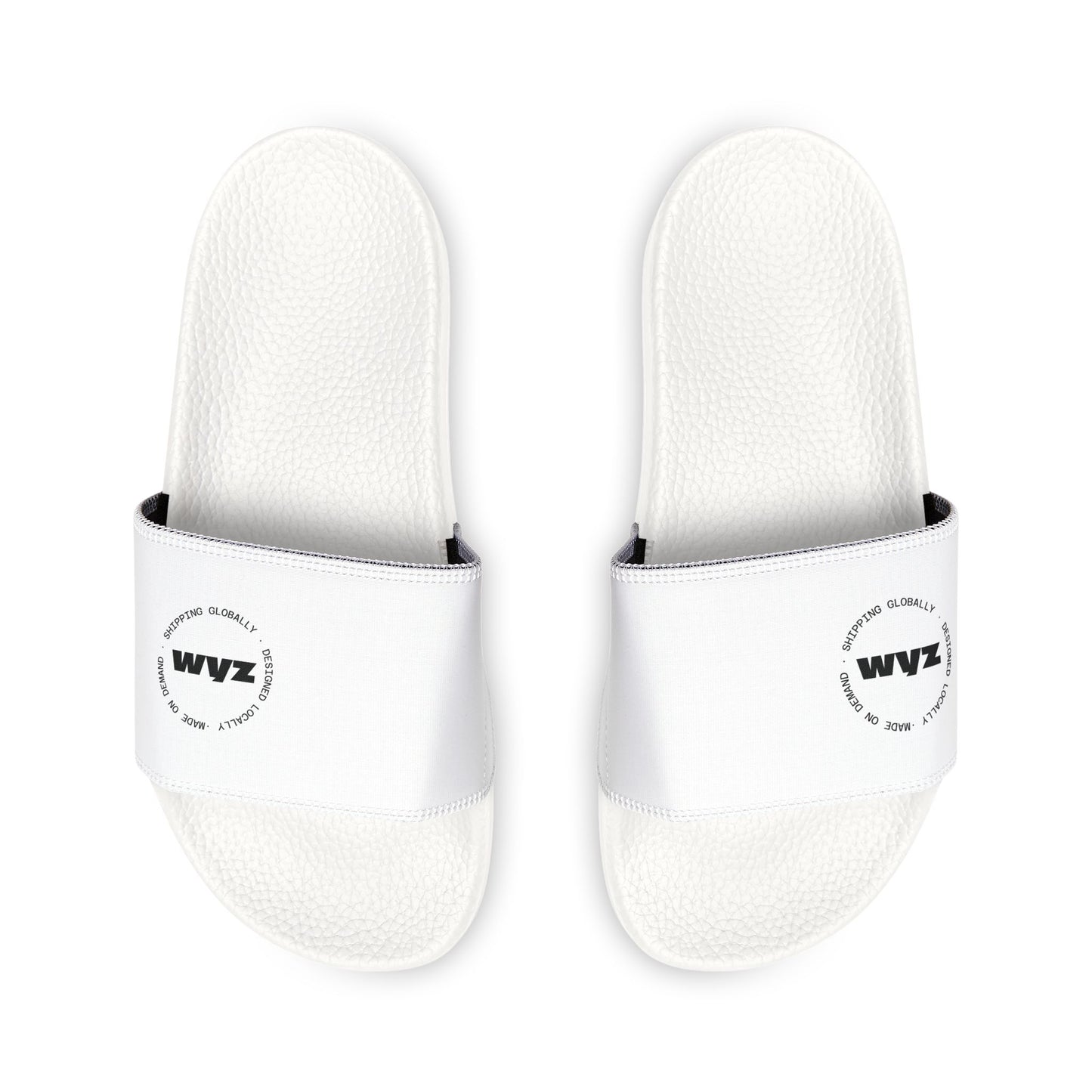 Men's Removable-Strap Slides — White Comfortable Pool & Casual Sandals