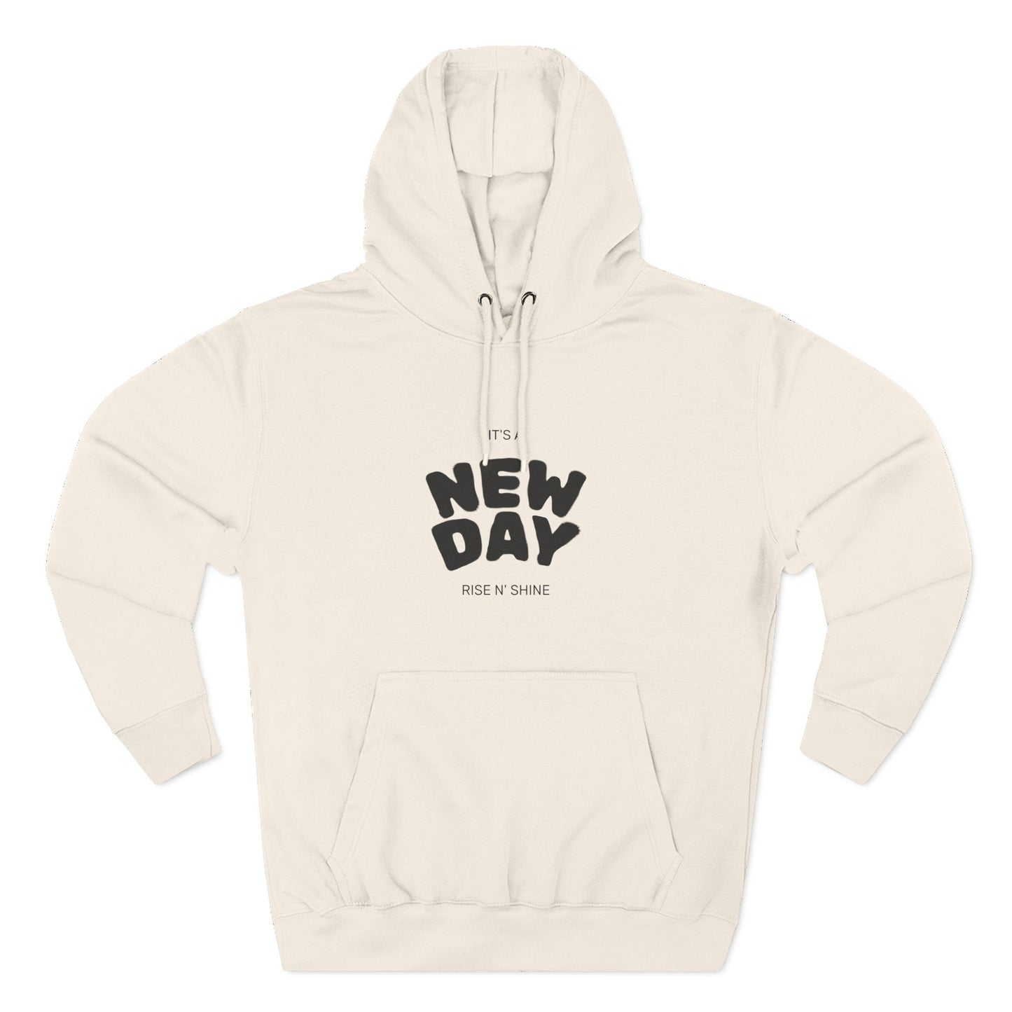 New Day Hoodie - Inspiring 'New Day' Graphic Fleece Pullover