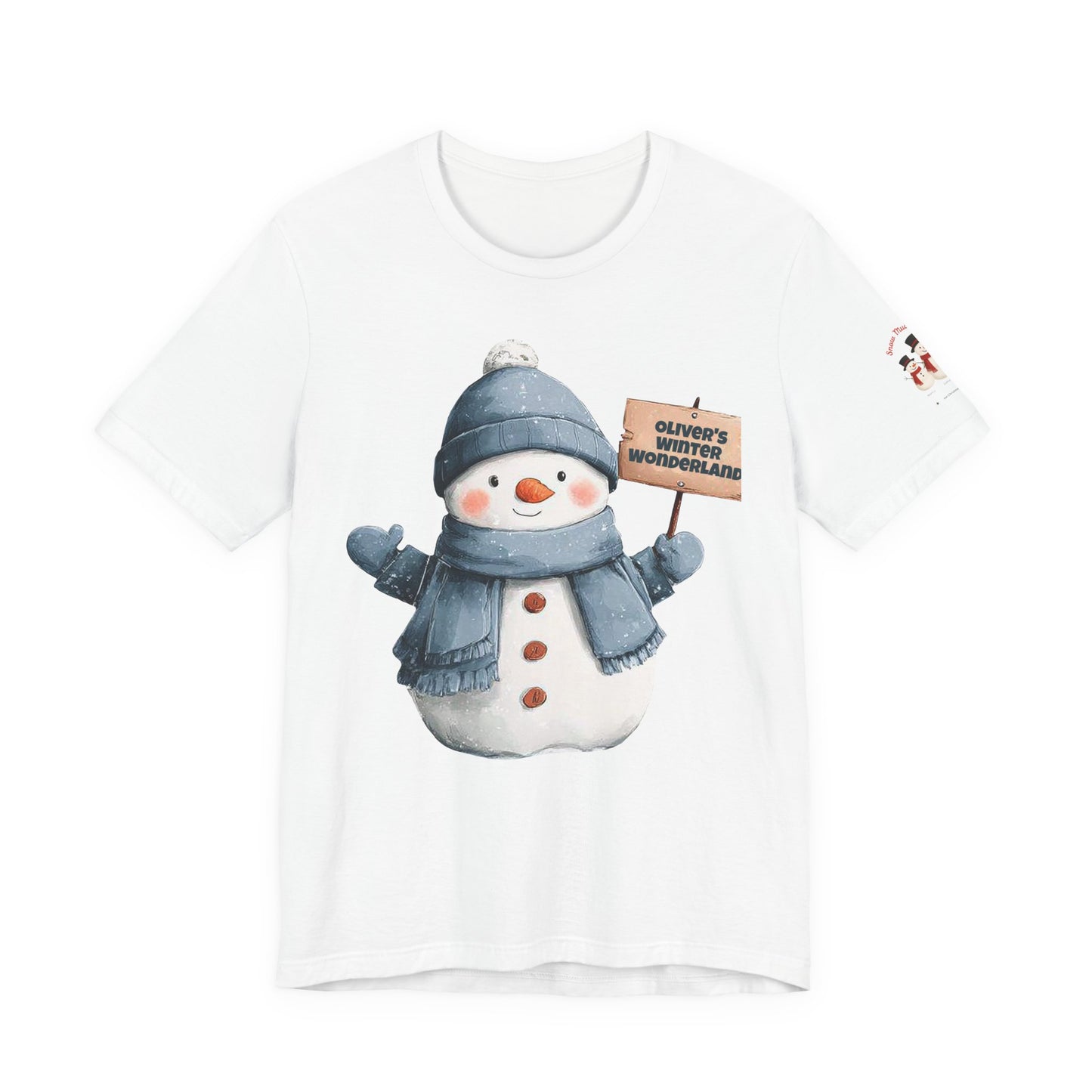 Cute Snowman Tee — 'Oliver's Winter Wonderland' Holiday T-Shirt