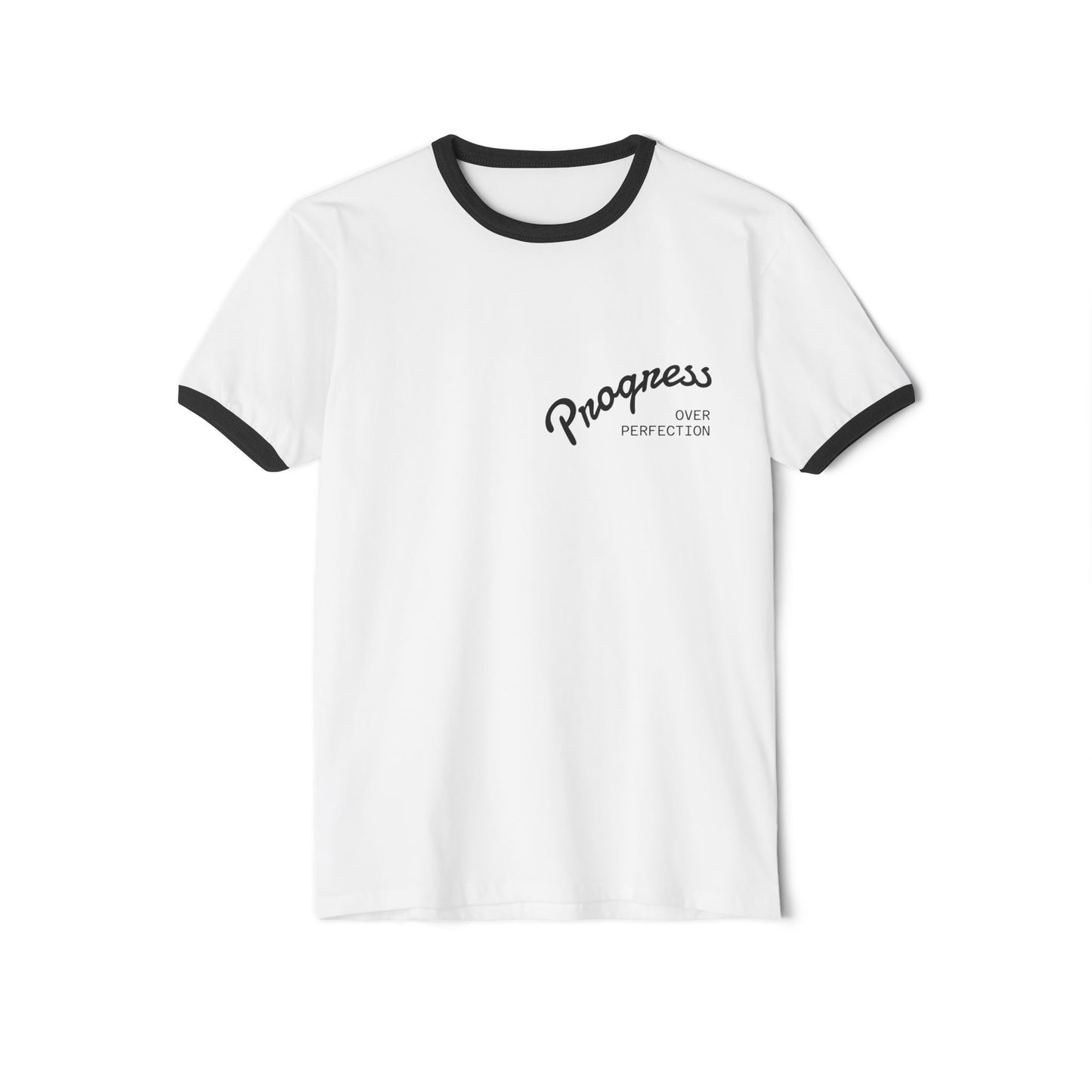 Progress Over Perfection Ringer T‑Shirt