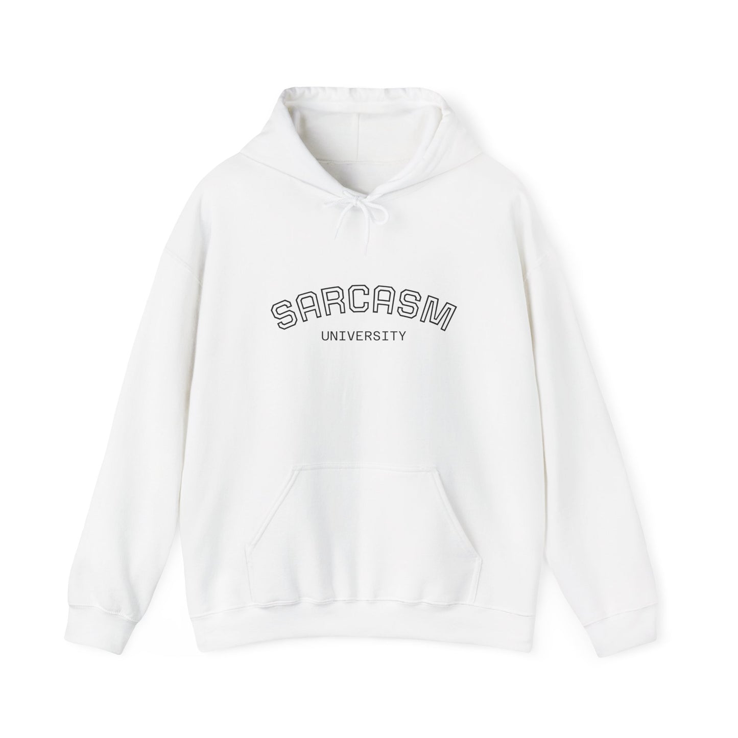 Sarcasm University Hoodie – Funny College Style Hooded Sweatshirt