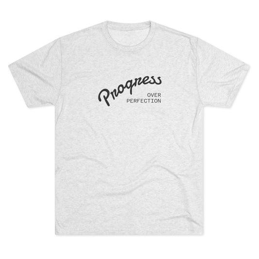 Progress Over Perfection Tee — 'New Day' Motivational Crew Shirt