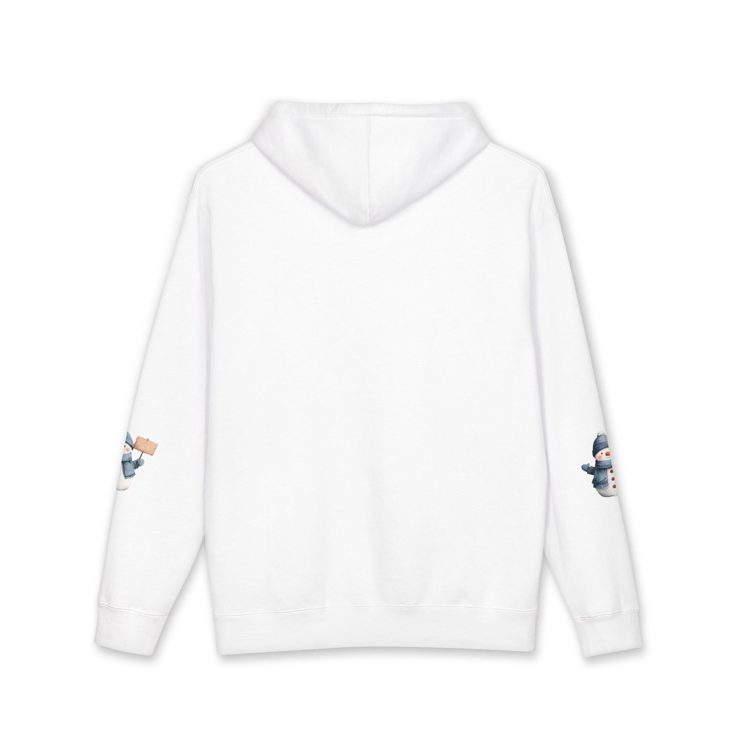 Snowman Cozy Hoodie - Cute Winter Snowman Holding Gift Pullover