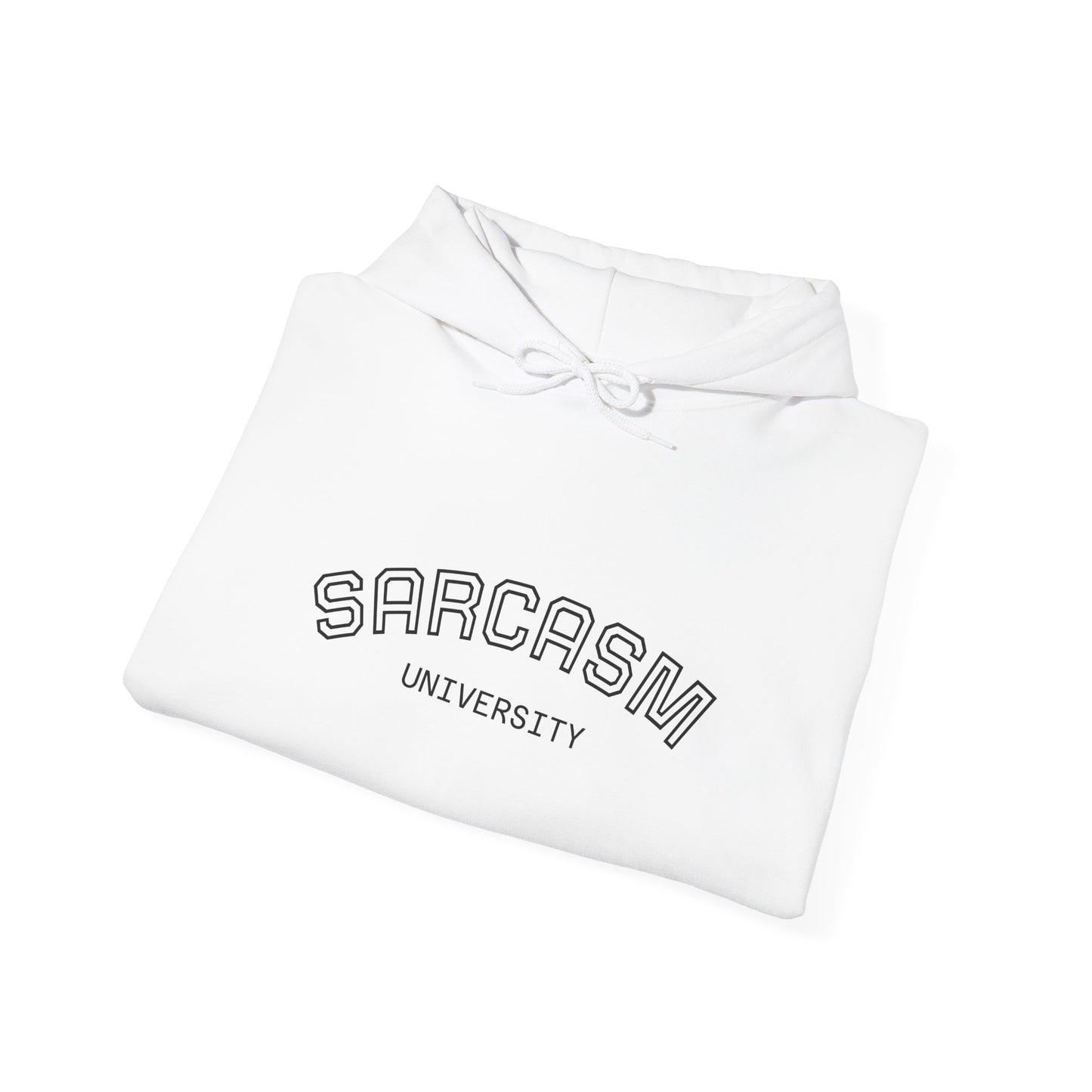 Sarcasm University Hoodie — Funny Slogan College-Style Pullover