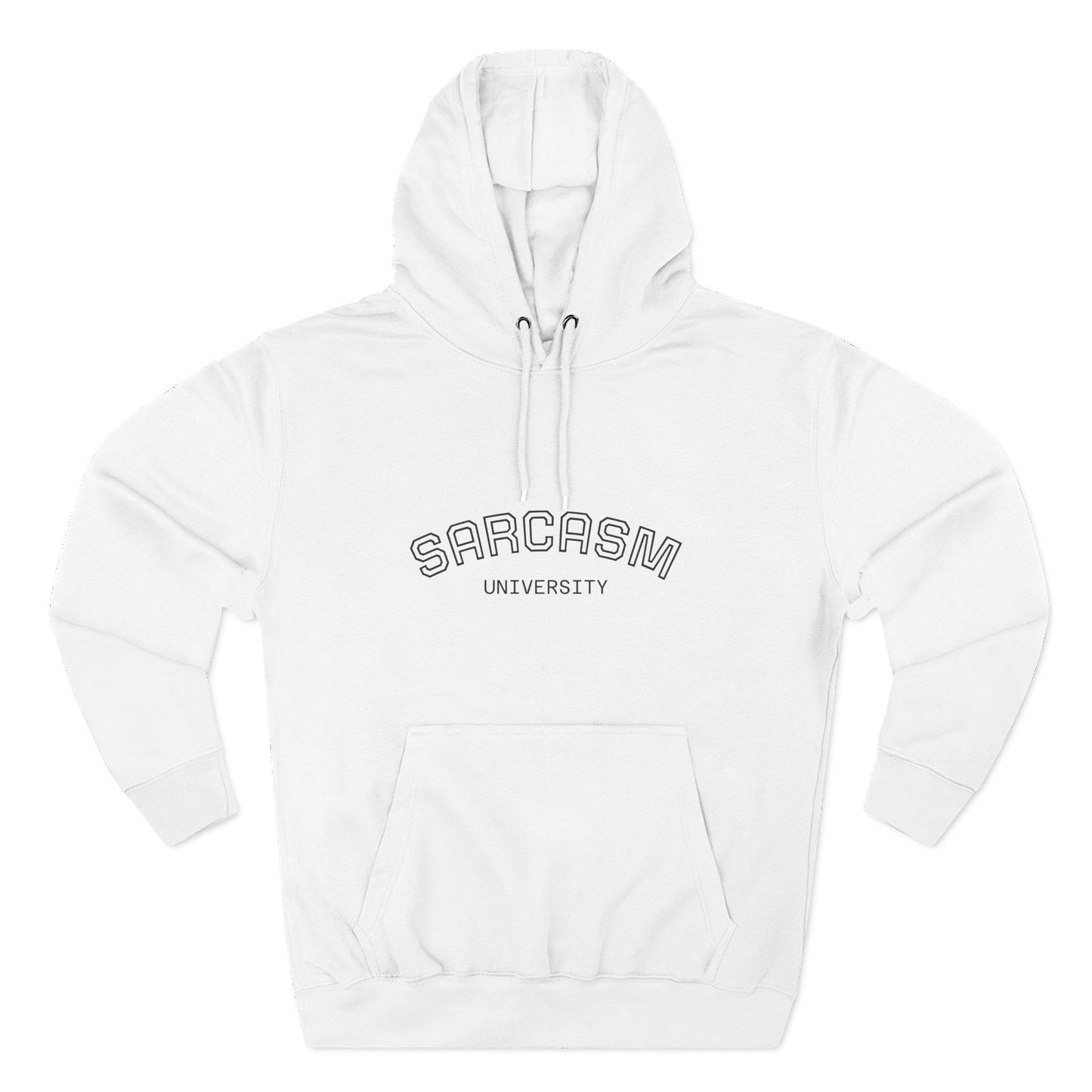 Sarcasm University Hoodie — Funny College-Style Pullover
