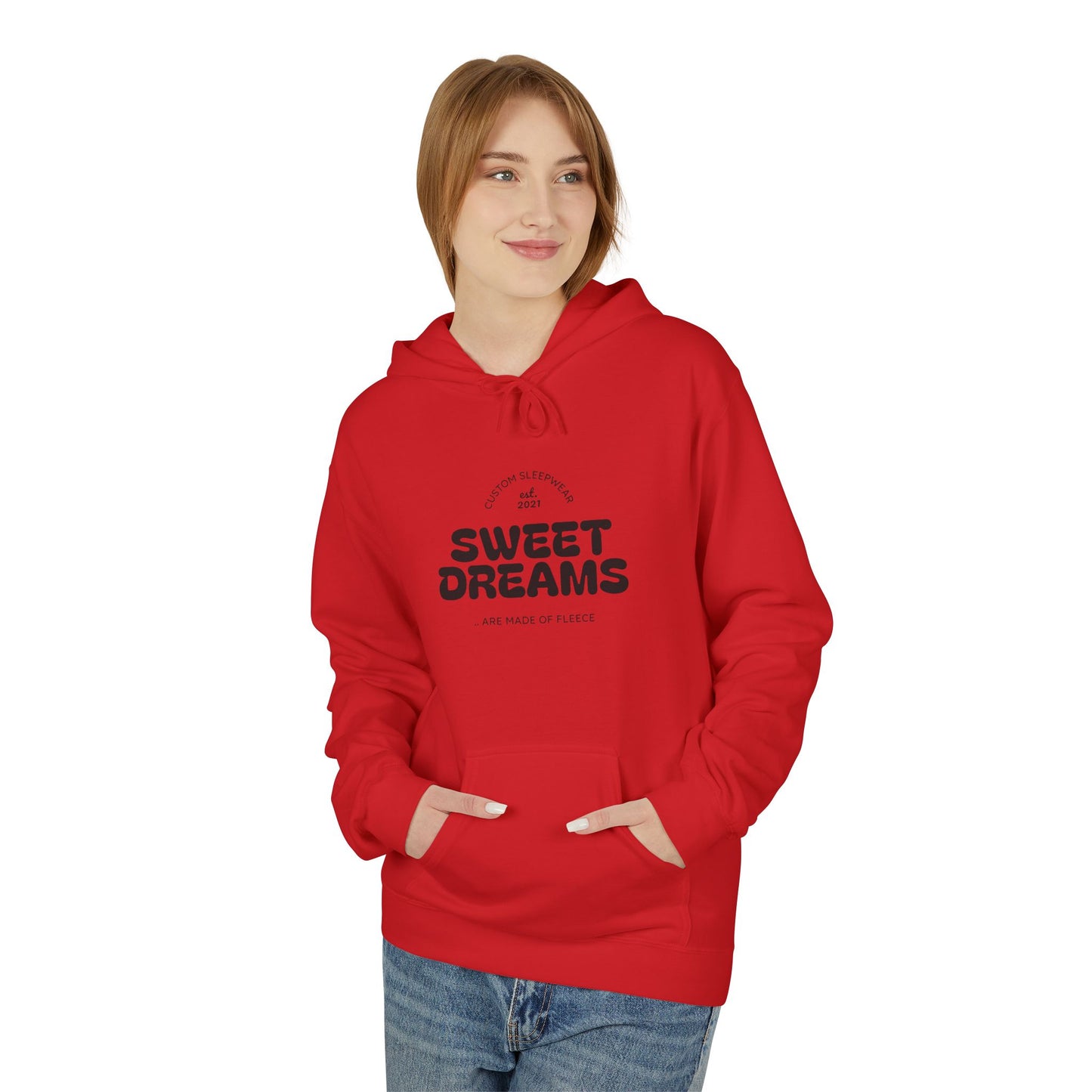 Sweet Dreams Hoodie — Minimal Moon Graphic Cozy Pullover