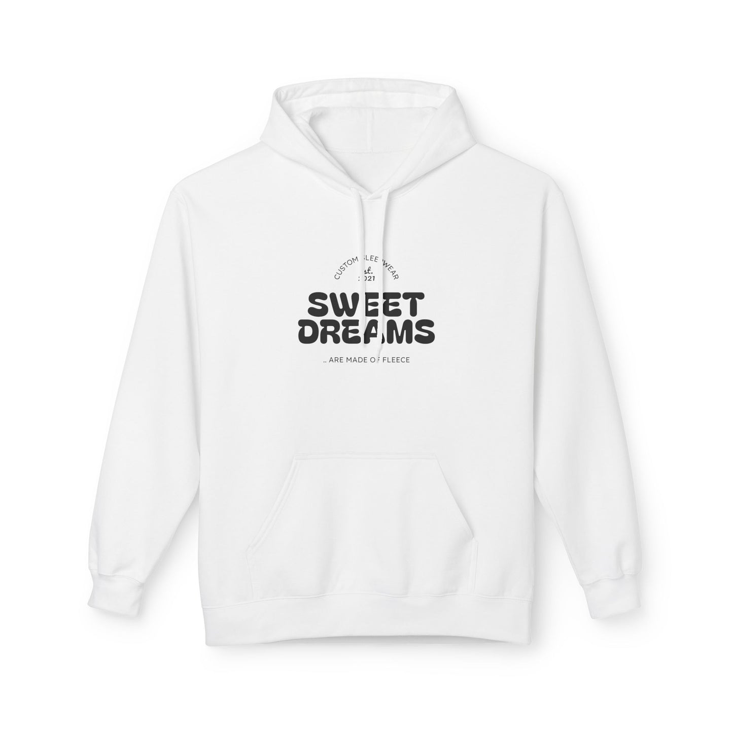 Sweet Dreams Hoodie — Minimal Moon Graphic Cozy Pullover